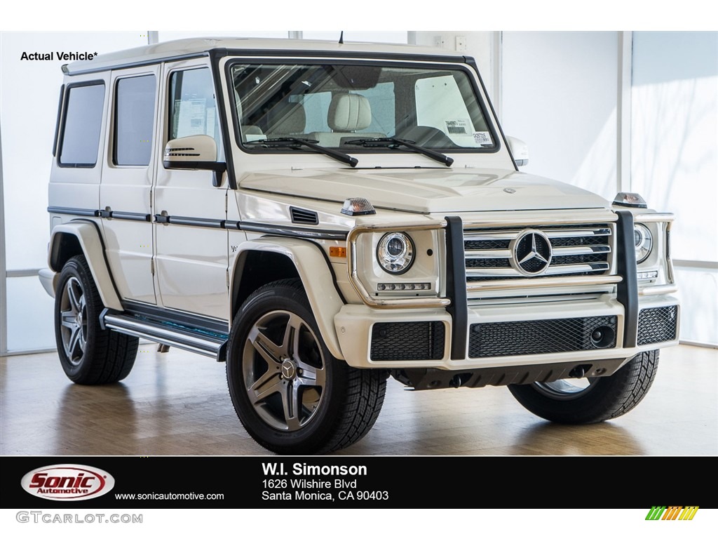 2016 G 550 - designo Mystic White Metallic / designo Porcelain photo #1