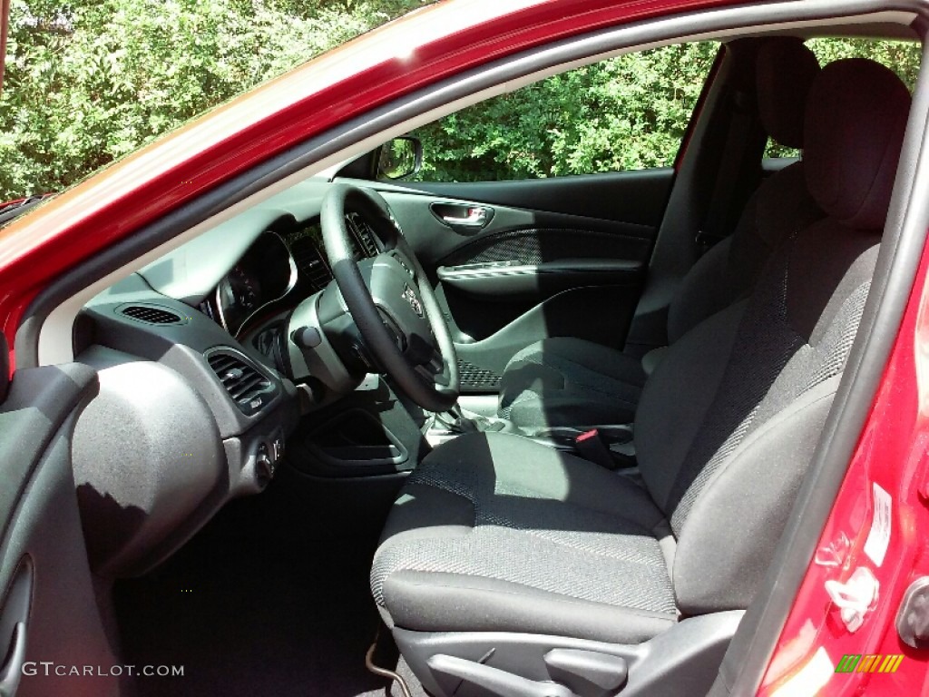 Black Interior 2016 Dodge Dart SXT Sport Photo #114984209