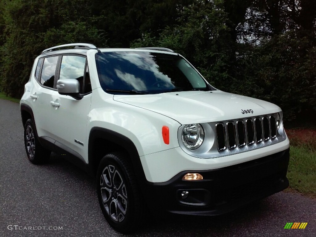 2016 Renegade Limited 4x4 - Alpine White / Black photo #7