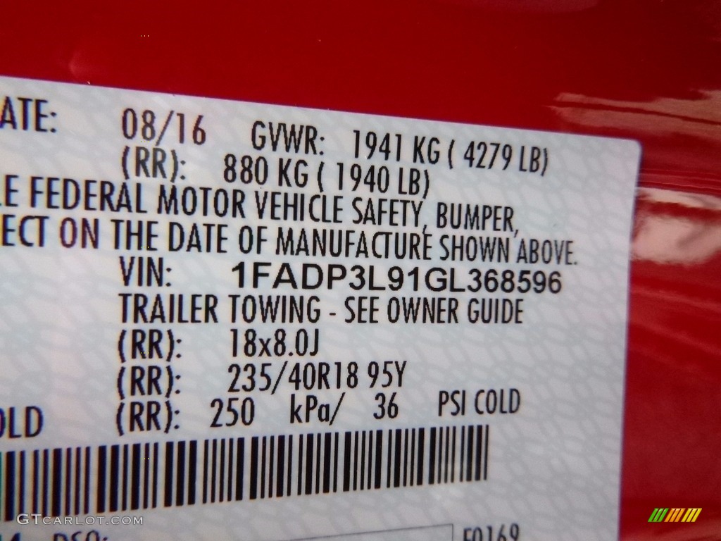 2016 Focus ST - Race Red / Charcoal Black photo #15