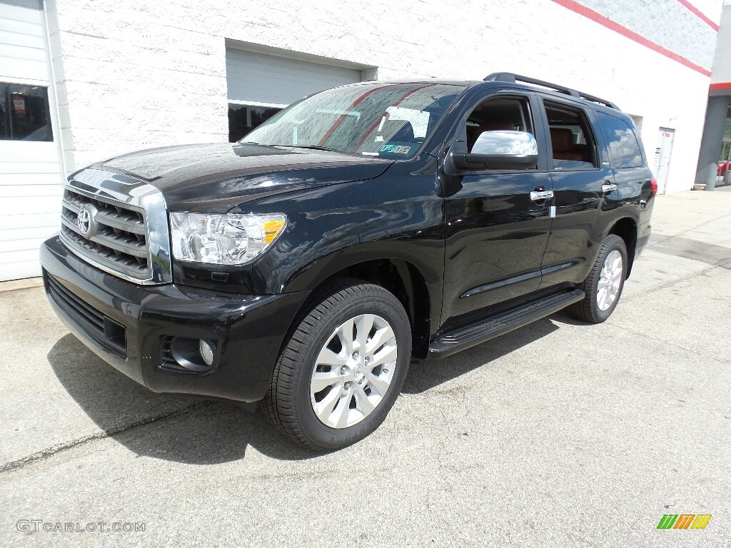 Black 2016 Toyota Sequoia Platinum 4x4 Exterior Photo #114986491