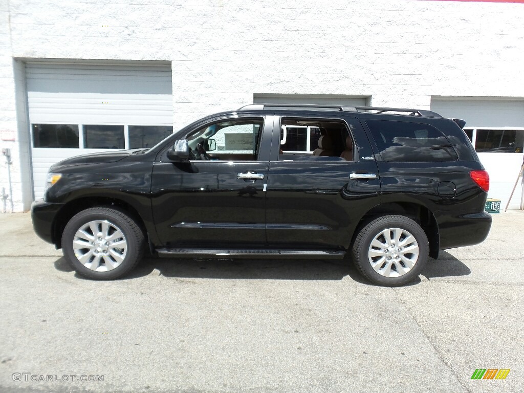 Black 2016 Toyota Sequoia Platinum 4x4 Exterior Photo #114986516