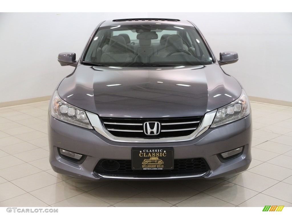 2014 Accord Touring Sedan - Modern Steel Metallic / Gray photo #2