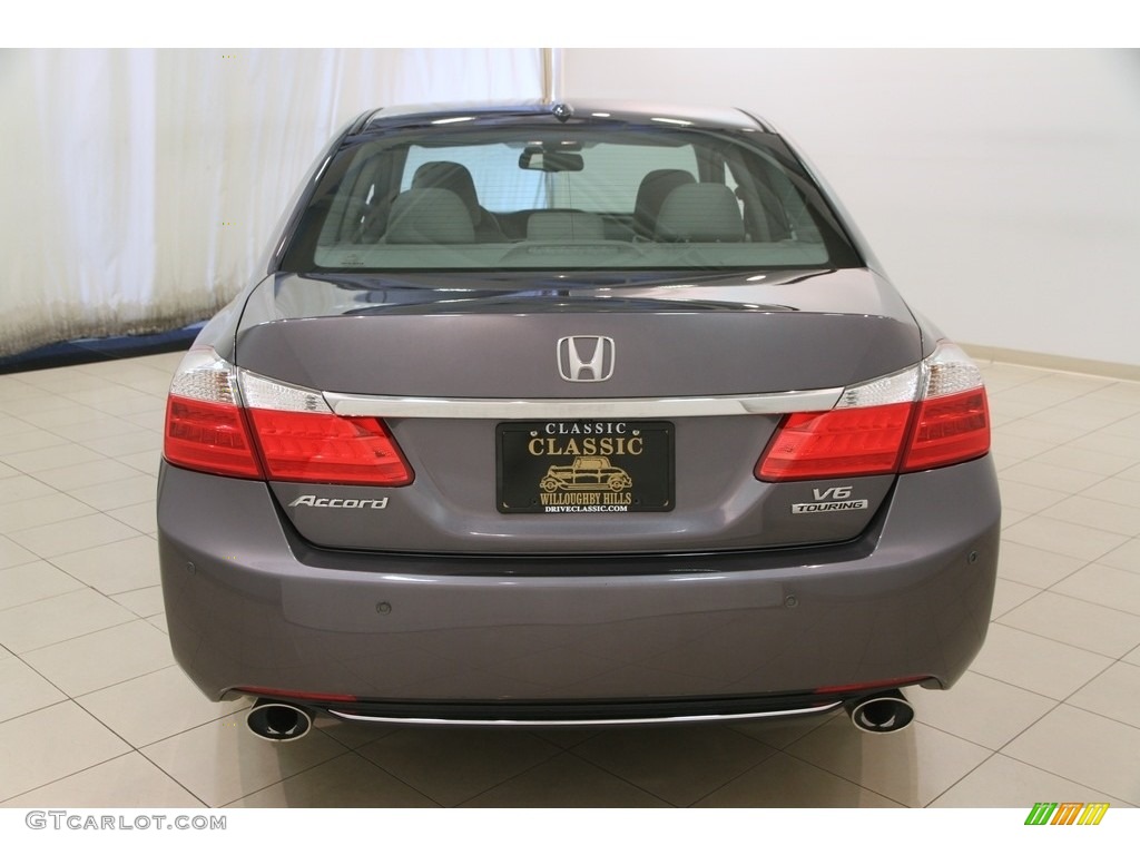 2014 Accord Touring Sedan - Modern Steel Metallic / Gray photo #19