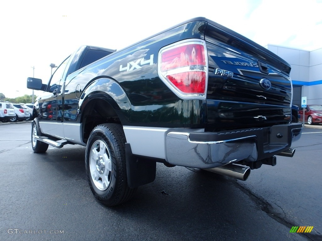 2013 F150 XLT Regular Cab 4x4 - Green Gem Metallic / Steel Gray photo #7