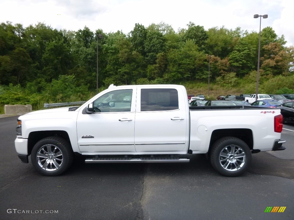 2017 Silverado 1500 High Country Crew Cab 4x4 - Iridescent Pearl Tricoat / High Country Saddle photo #8