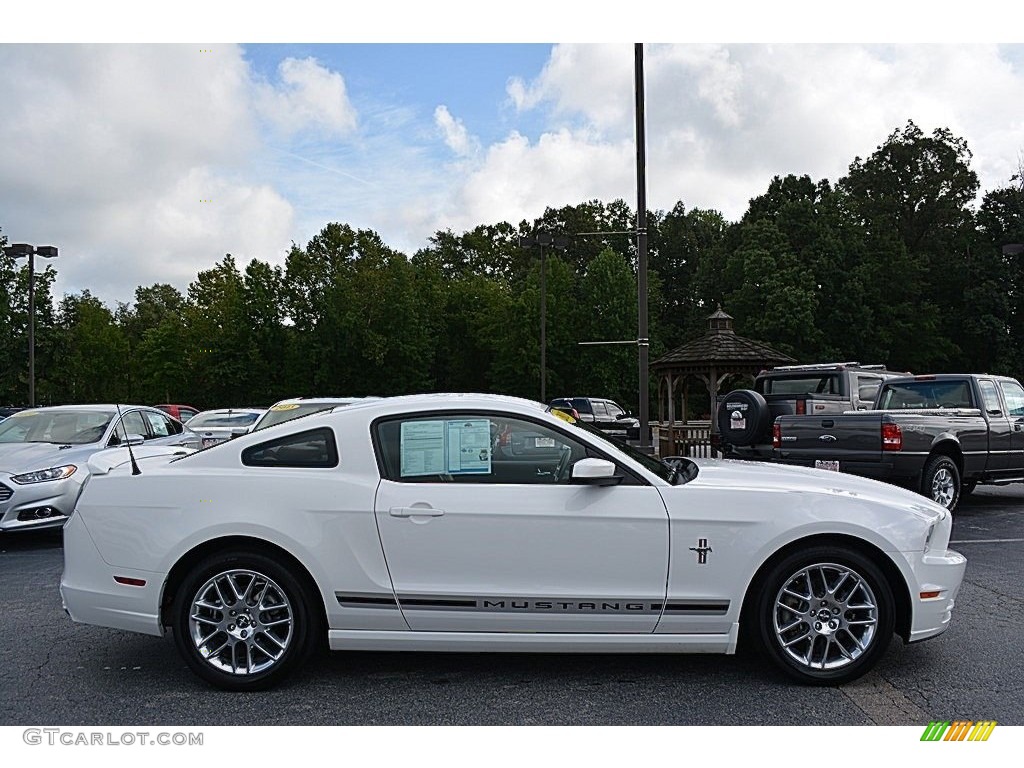 2013 Mustang V6 Premium Coupe - Performance White / Saddle photo #2