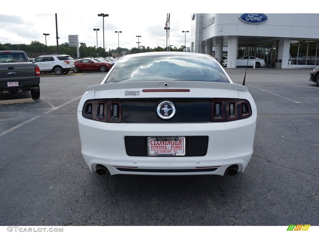 2013 Mustang V6 Premium Coupe - Performance White / Saddle photo #4