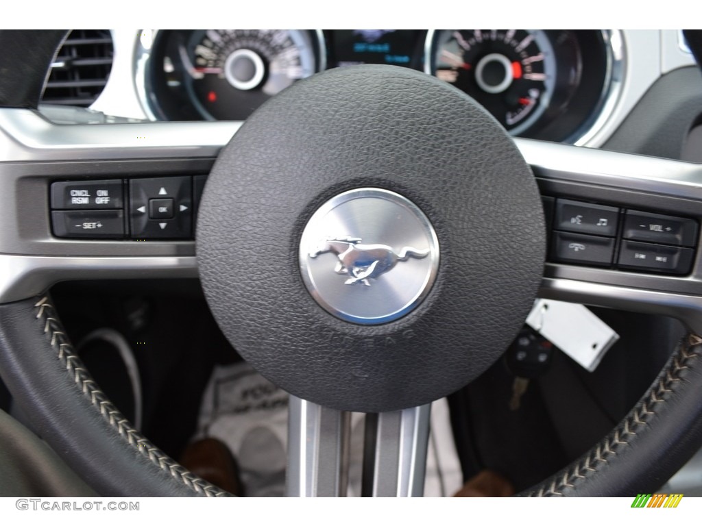 2013 Mustang V6 Premium Coupe - Performance White / Saddle photo #19