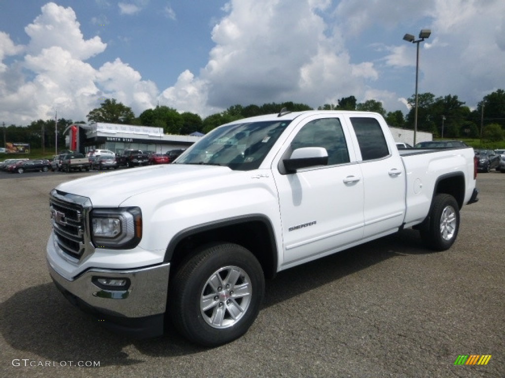 2016 Sierra 1500 SLE Double Cab 4WD - Summit White / Jet Black photo #1