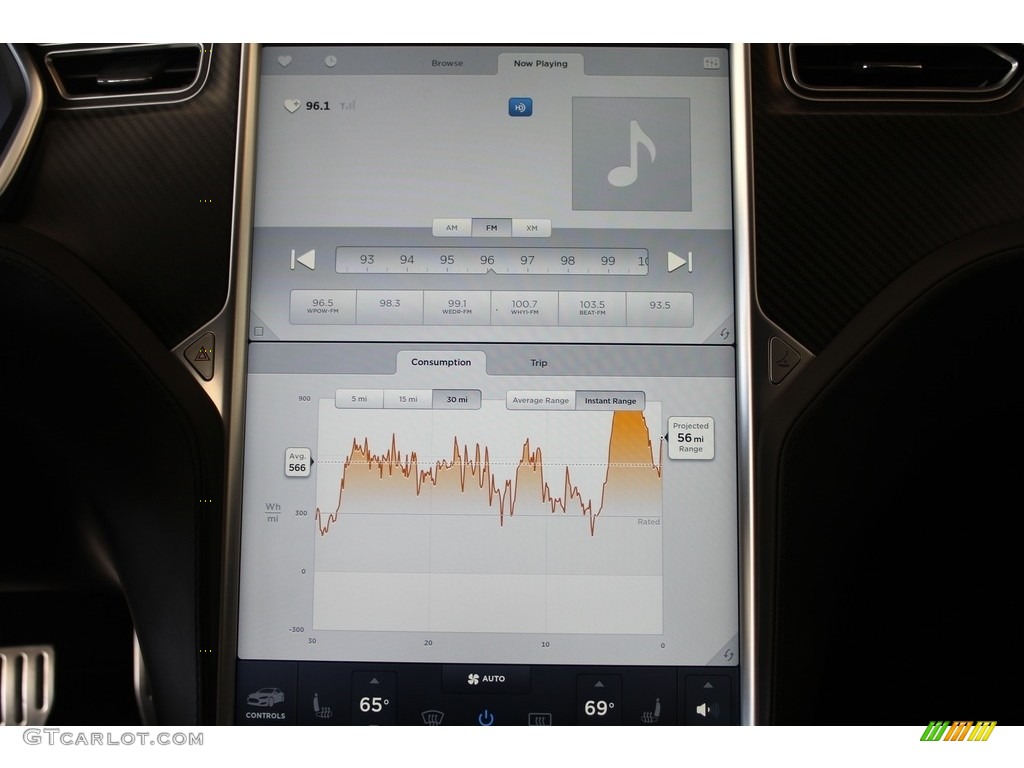 2014 Model S P85D Performance - Red Multi-Coat / Black photo #13