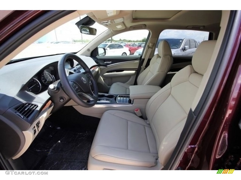 Parchment Interior 2017 Acura MDX SH-AWD Photo #115000331