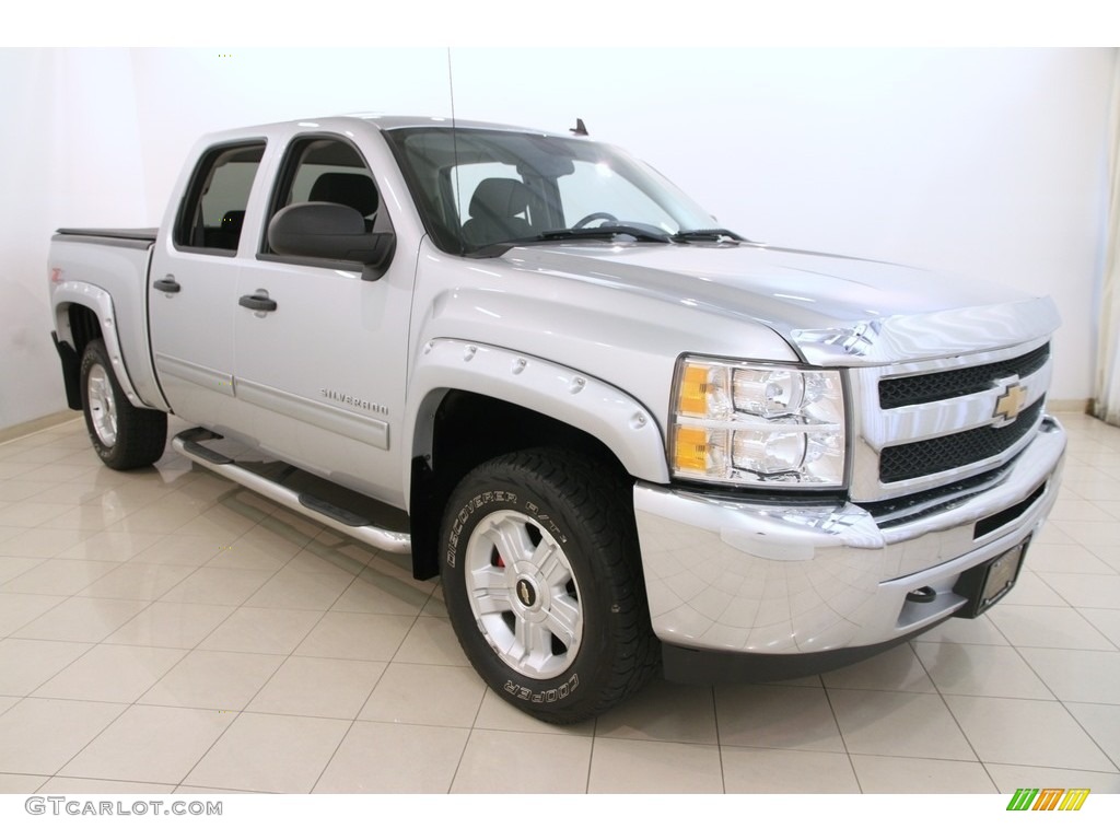 Silver Ice Metallic 2012 Chevrolet Silverado 1500 LT Crew Cab 4x4 Exterior Photo #115001998