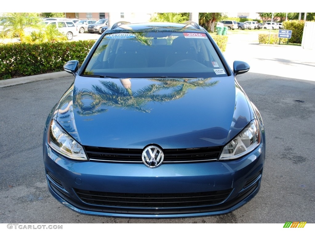 Silk Blue Metallic 2016 Volkswagen Golf SportWagen 1.8T S Exterior Photo #115002056
