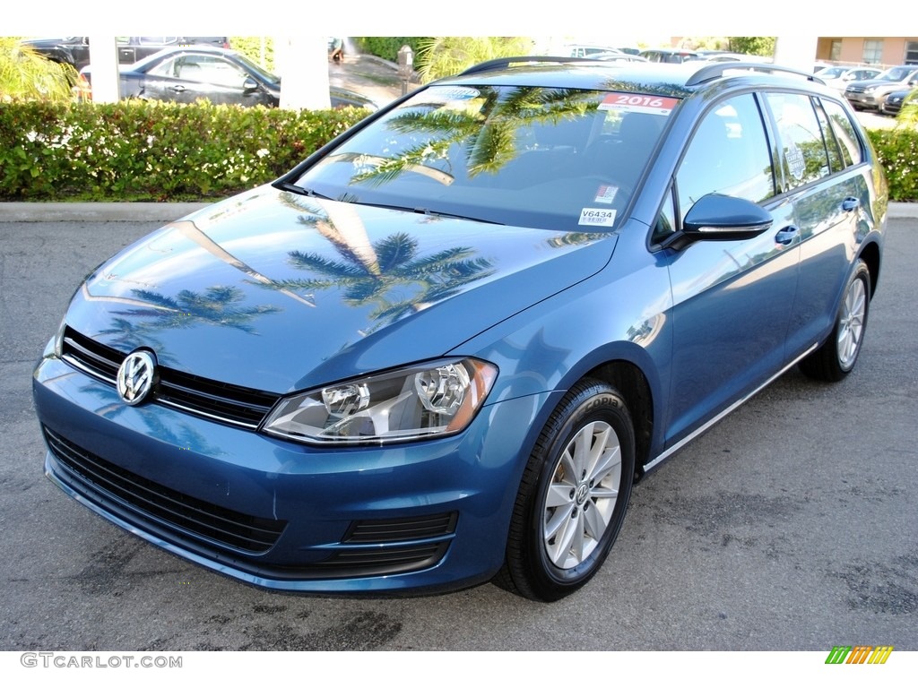 Silk Blue Metallic 2016 Volkswagen Golf SportWagen 1.8T S Exterior Photo #115002079