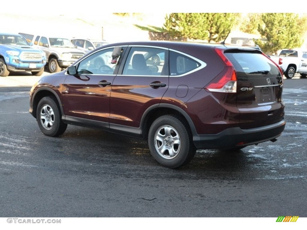 2012 CR-V LX 4WD - Basque Red Pearl II / Gray photo #4