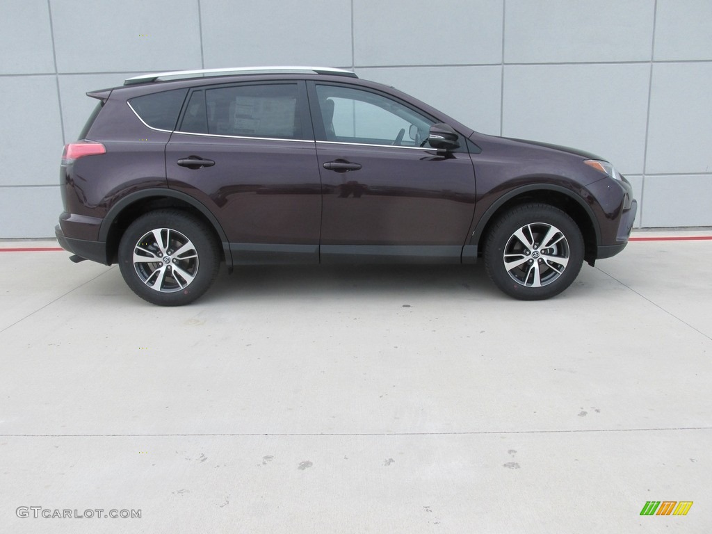 2016 RAV4 XLE - Black Currant Metallic / Black photo #3