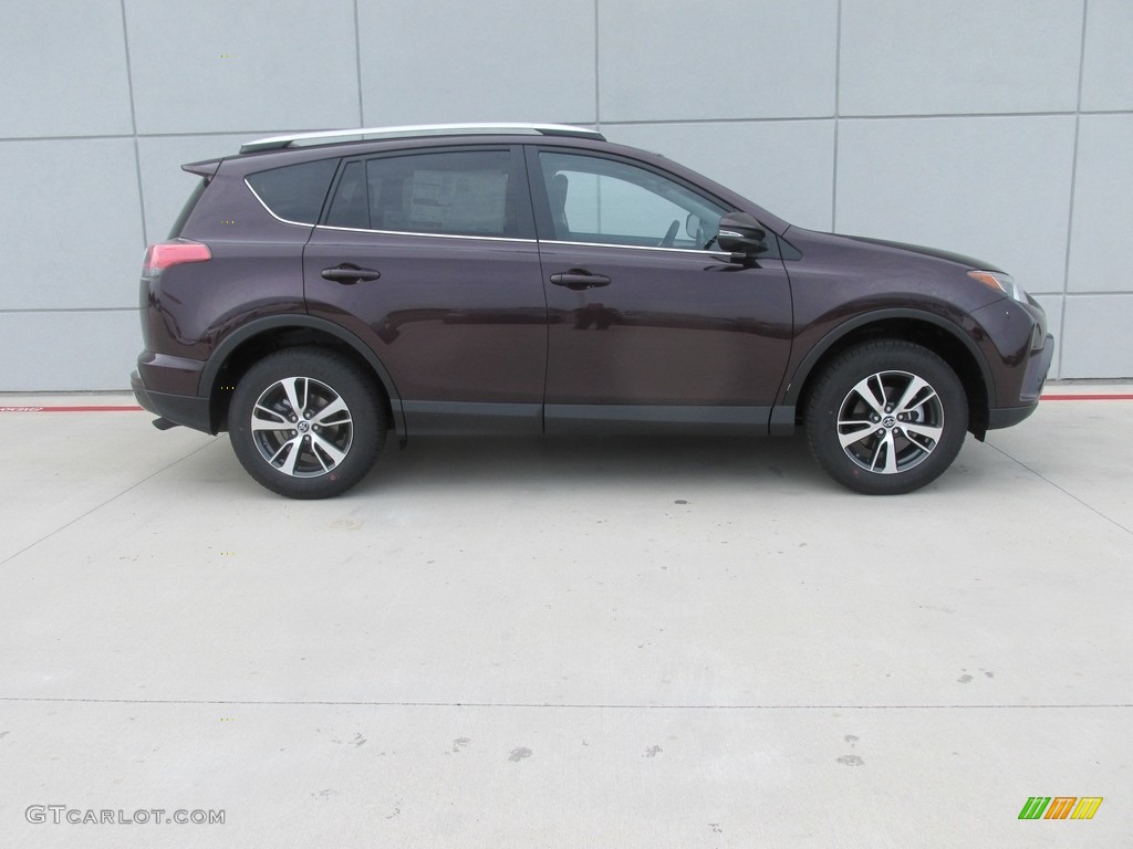 2016 RAV4 XLE - Black Currant Metallic / Black photo #4