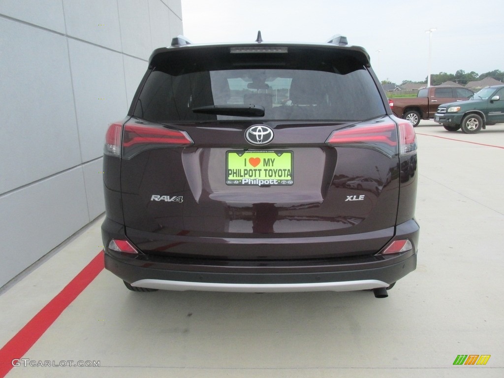 2016 RAV4 XLE - Black Currant Metallic / Black photo #6