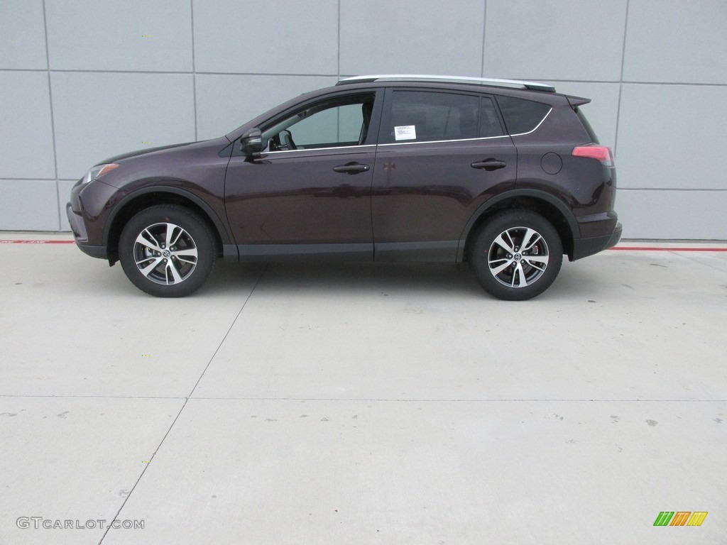 2016 RAV4 XLE - Black Currant Metallic / Black photo #7