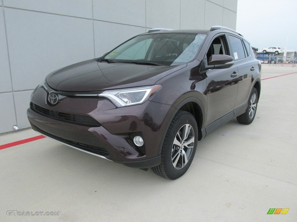 2016 RAV4 XLE - Black Currant Metallic / Black photo #8