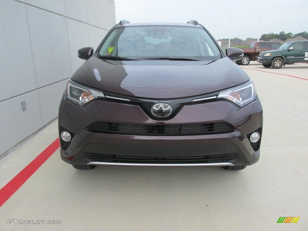2016 RAV4 XLE - Black Currant Metallic / Black photo #9