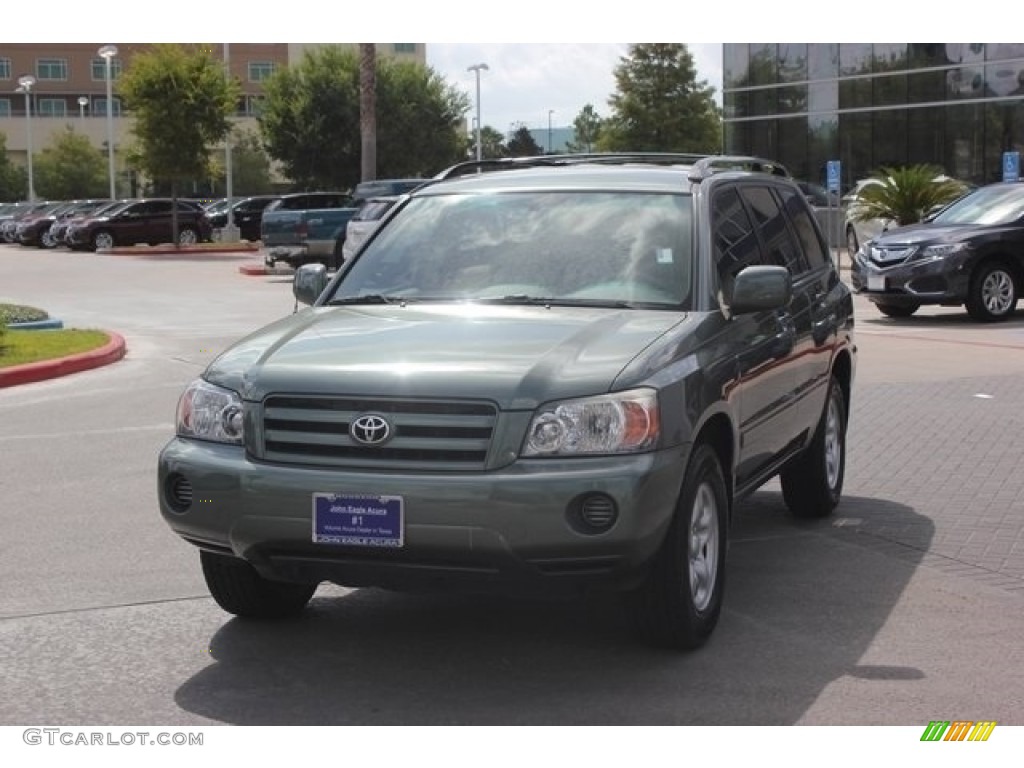 2005 Highlander I4 - Oasis Green Pearl / Ivory photo #3