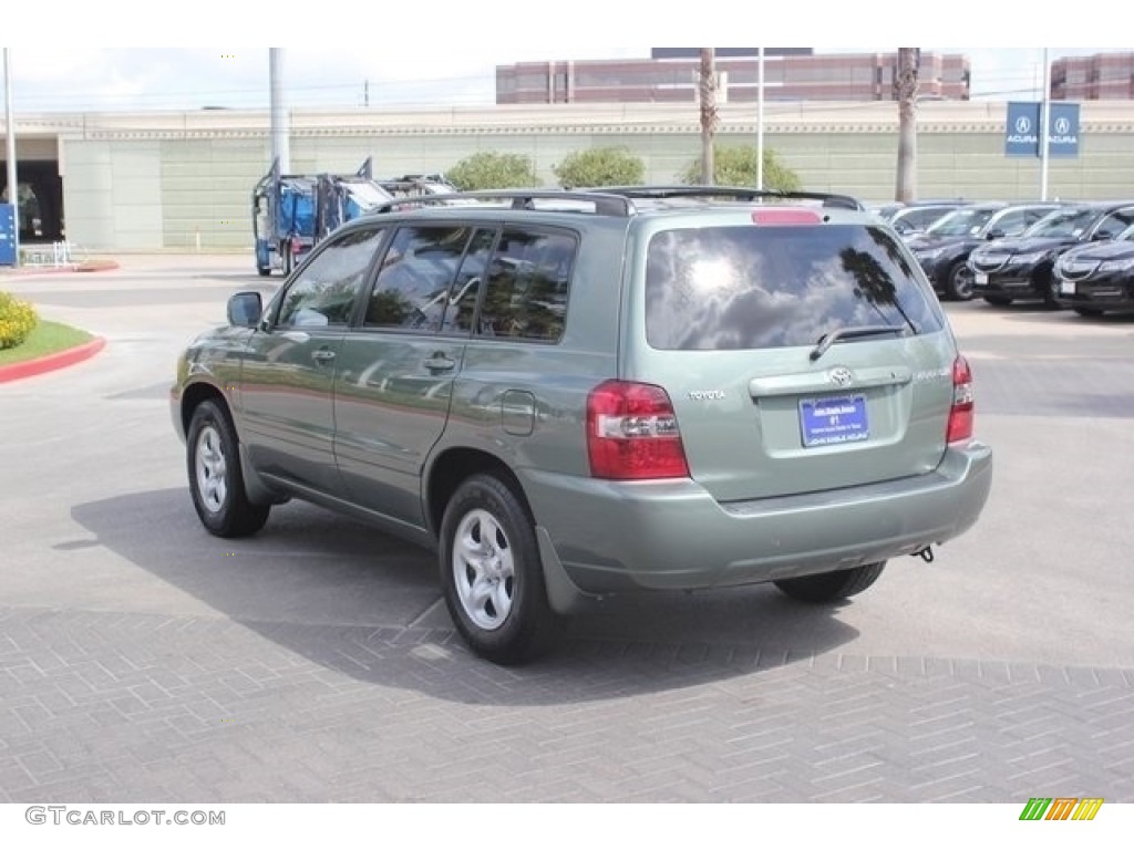 2005 Highlander I4 - Oasis Green Pearl / Ivory photo #5