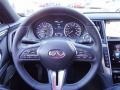 2017 Infiniti Q60 Graphite Interior Steering Wheel Photo