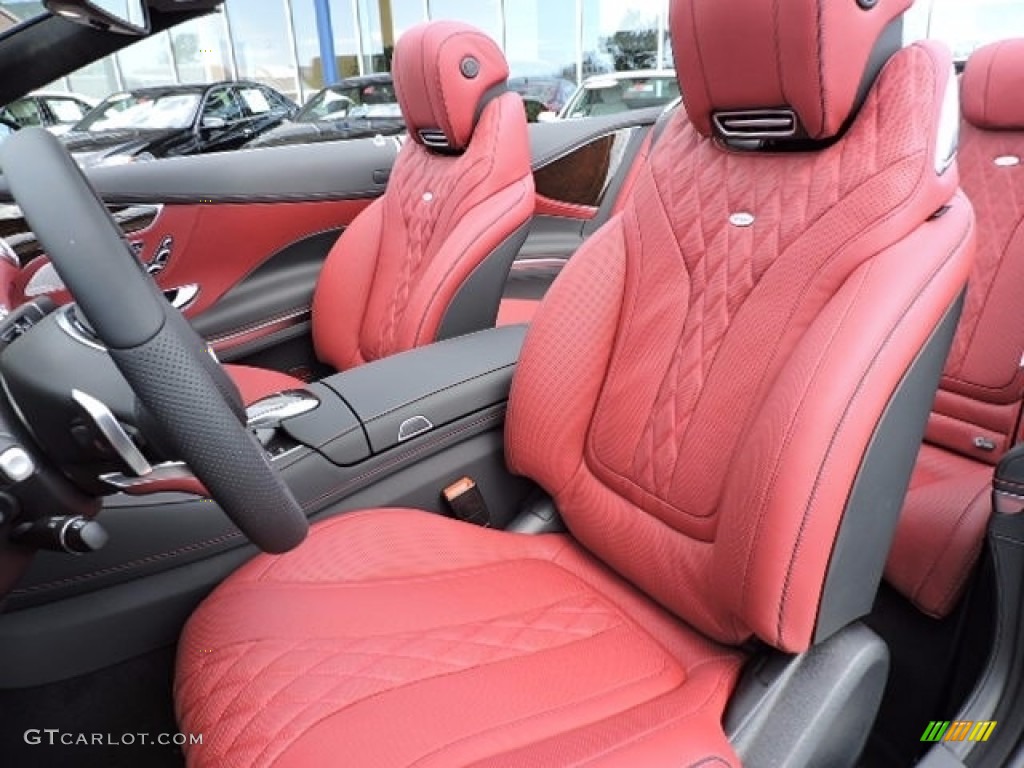 designo Bengal Red/Black Interior 2017 Mercedes-Benz S 550 Cabriolet Photo #115005523