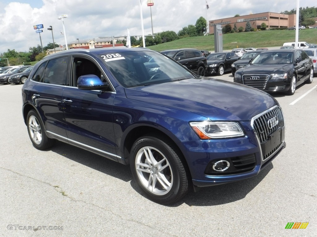 2016 Q5 2.0 TFSI Premium quattro - Scuba Blue Metallic / Chestnut Brown photo #8