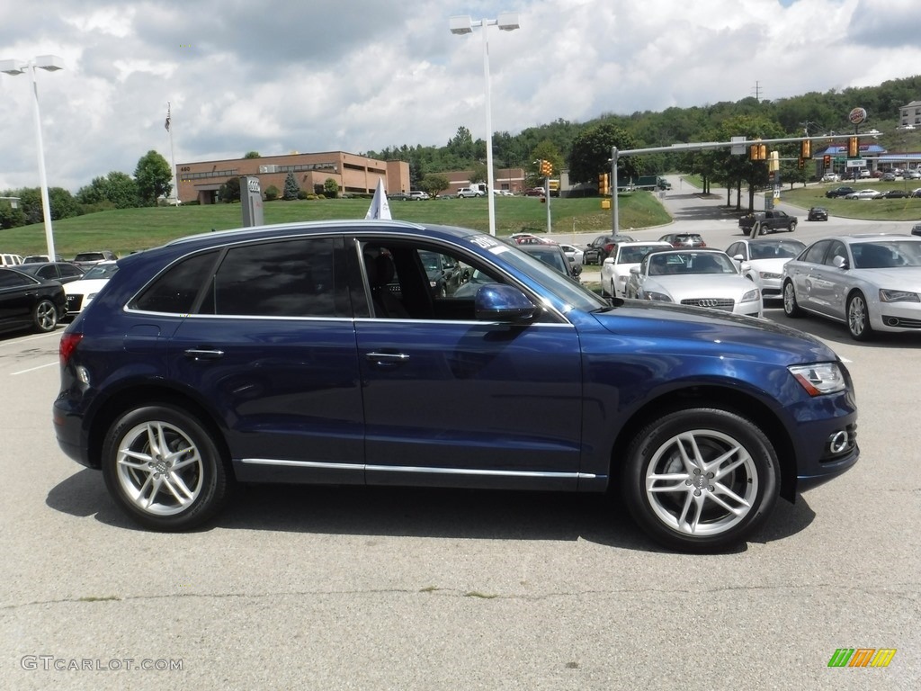 2016 Q5 2.0 TFSI Premium quattro - Scuba Blue Metallic / Chestnut Brown photo #9