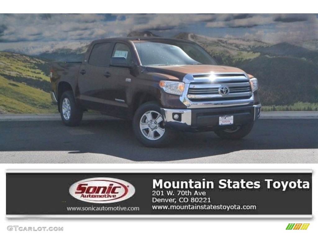 2016 Tundra SR5 CrewMax 4x4 - Sunset Bronze Mica / Black photo #1
