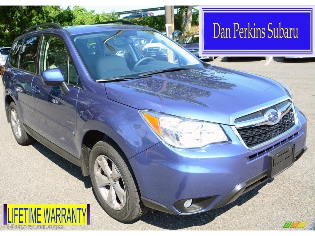 2016 Forester 2.5i Limited - Quartz Blue Pearl / Gray photo #1