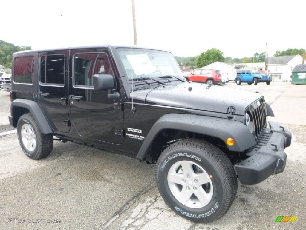 2016 Wrangler Unlimited Sport 4x4 - Black / Black photo #11