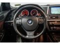 2014 BMW 6 Series Cinnamon Brown Interior Steering Wheel Photo