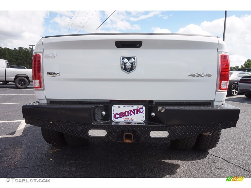 2014 3500 Laramie Crew Cab 4x4 Dually - Bright White / Canyon Brown/Light Frost Beige photo #6