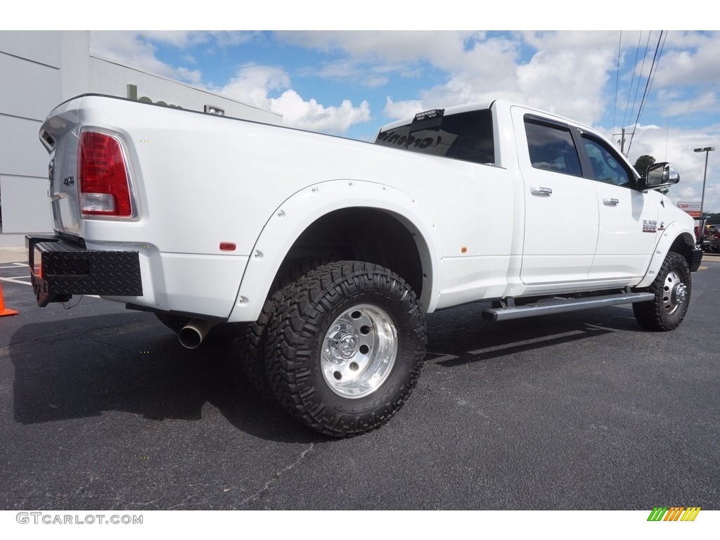 2014 3500 Laramie Crew Cab 4x4 Dually - Bright White / Canyon Brown/Light Frost Beige photo #7