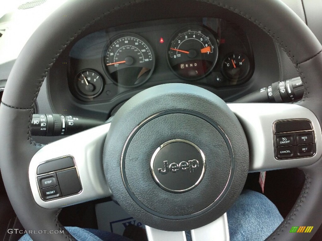 2017 Jeep Compass Sport SE Dark Slate Gray Steering Wheel Photo #115017813