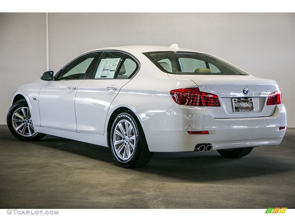 2016 5 Series 528i Sedan - Alpine White / Venetian Beige/Black photo #3