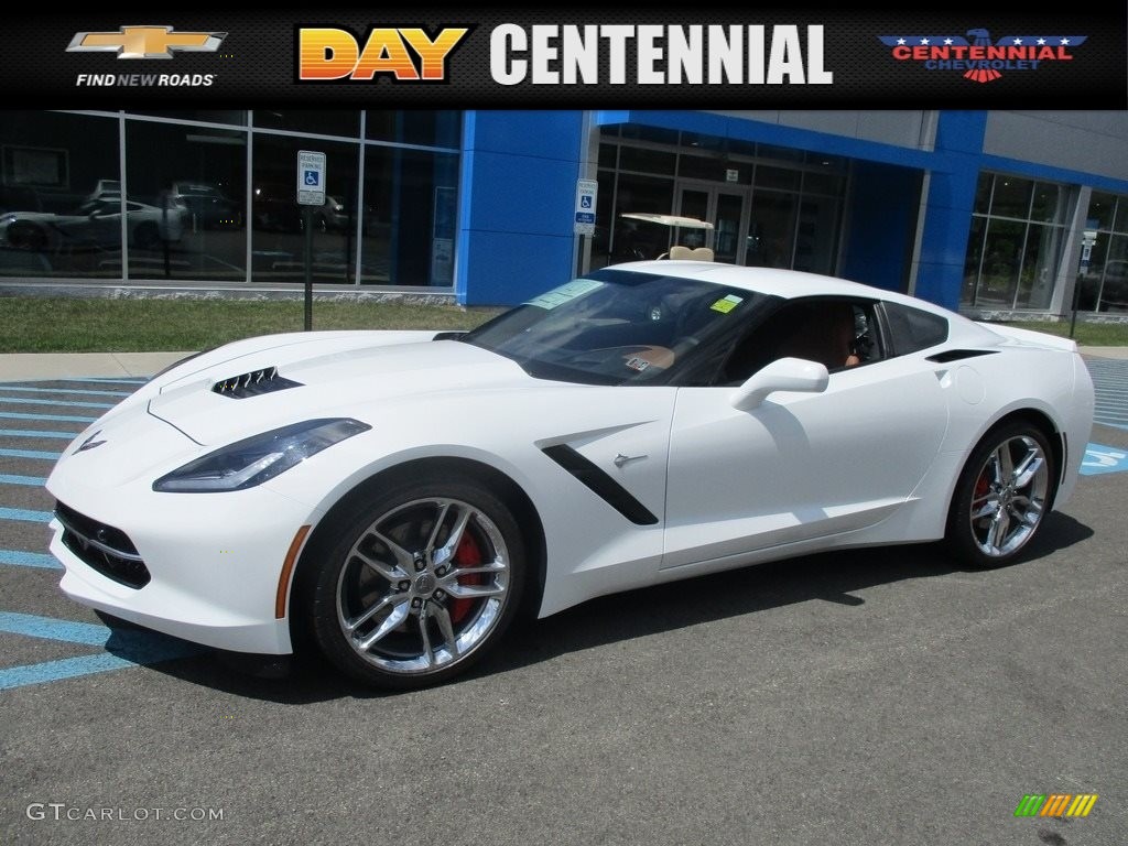 2017 Corvette Stingray Coupe - Arctic White / Kalahari photo #1