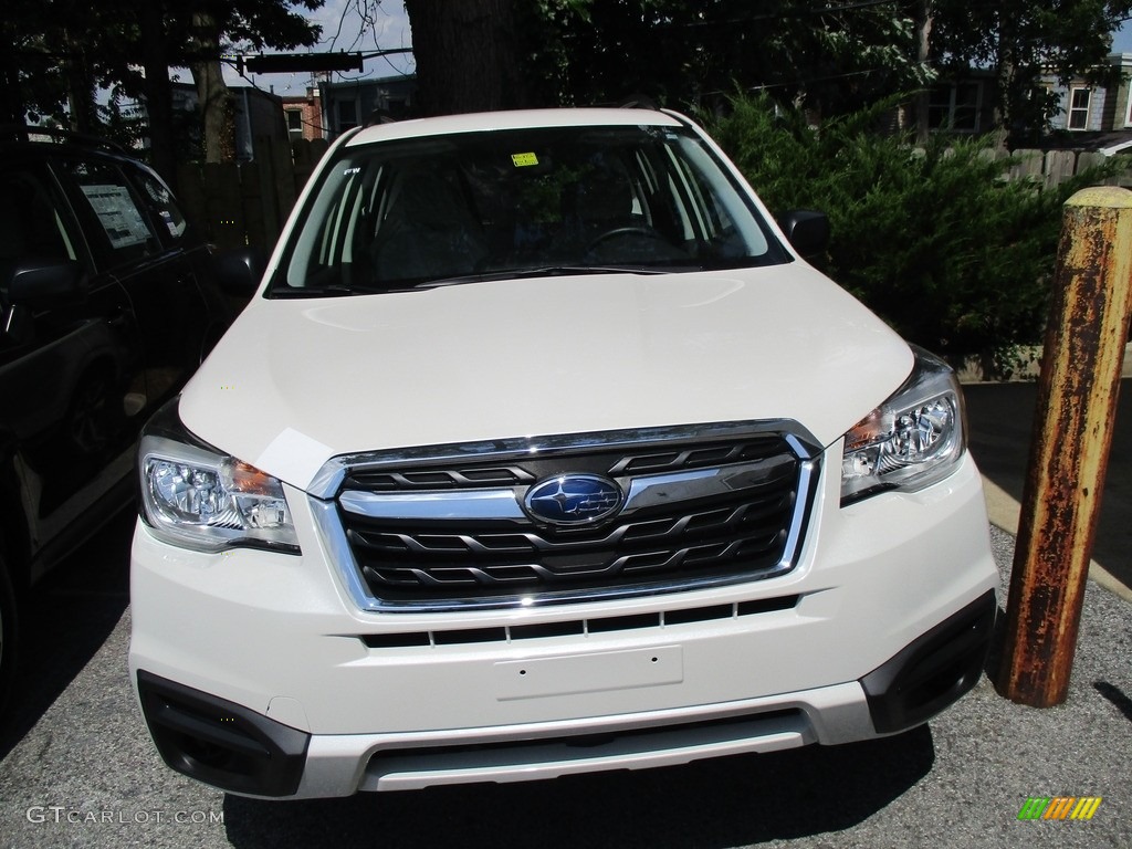 2017 Forester 2.5i - Crystal White Pearl / Gray photo #2