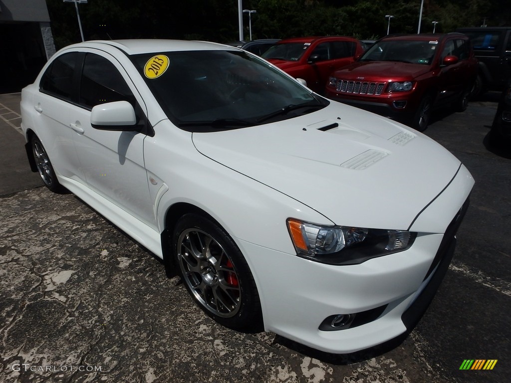 2013 Lancer Evolution MR - Wicked White / Black photo #7