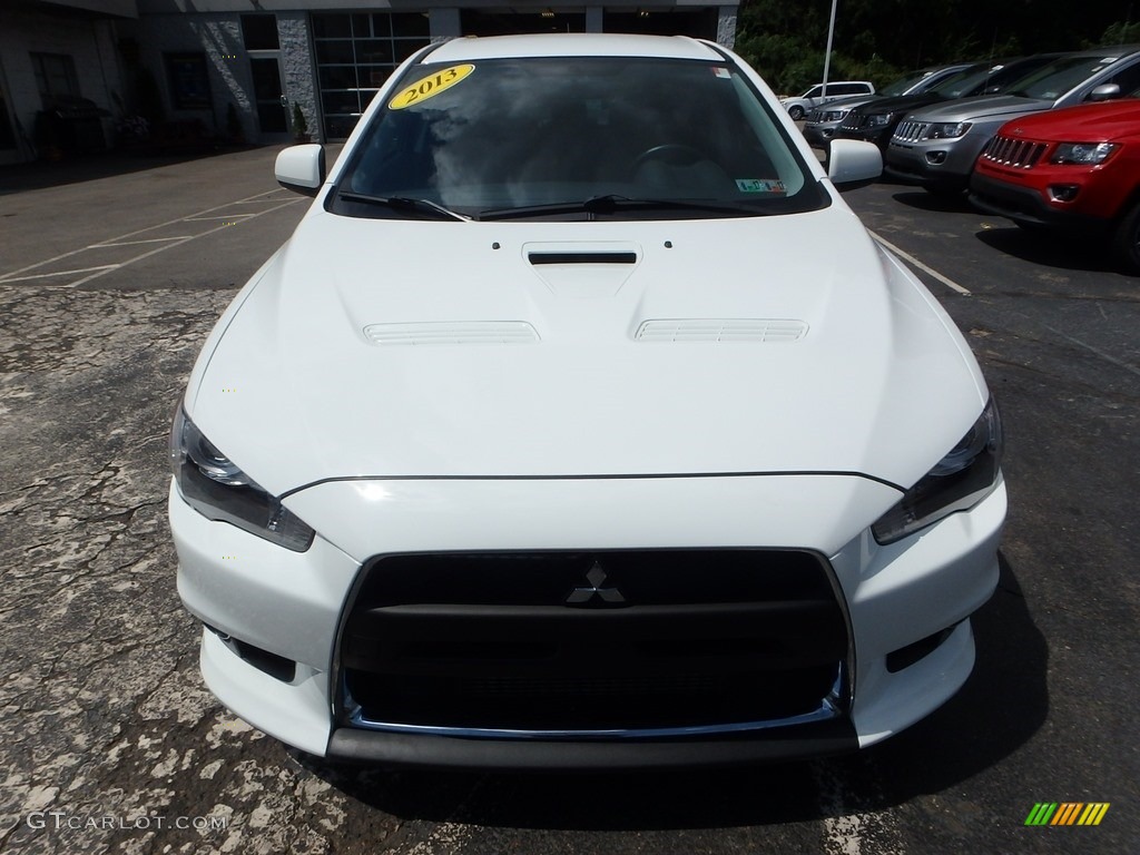 2013 Lancer Evolution MR - Wicked White / Black photo #8