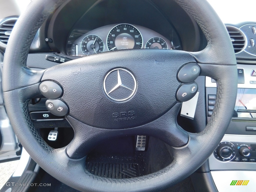 2007 CLK 350 Cabriolet - Iridium Silver Metallic / Black photo #9