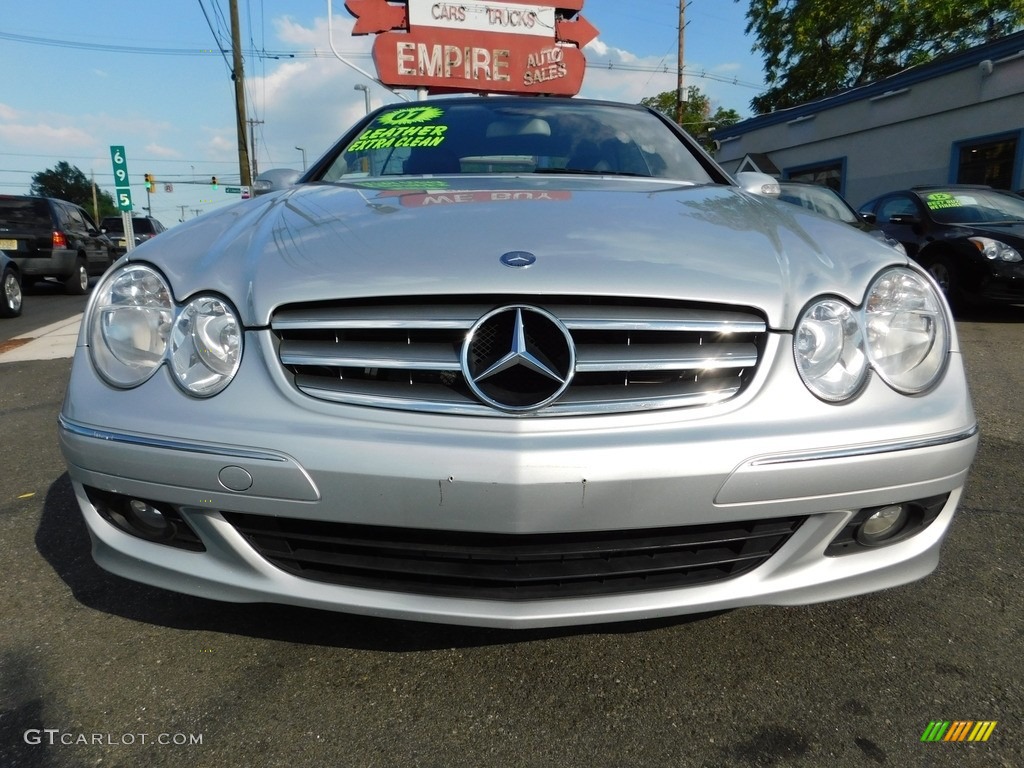 2007 CLK 350 Cabriolet - Iridium Silver Metallic / Black photo #23