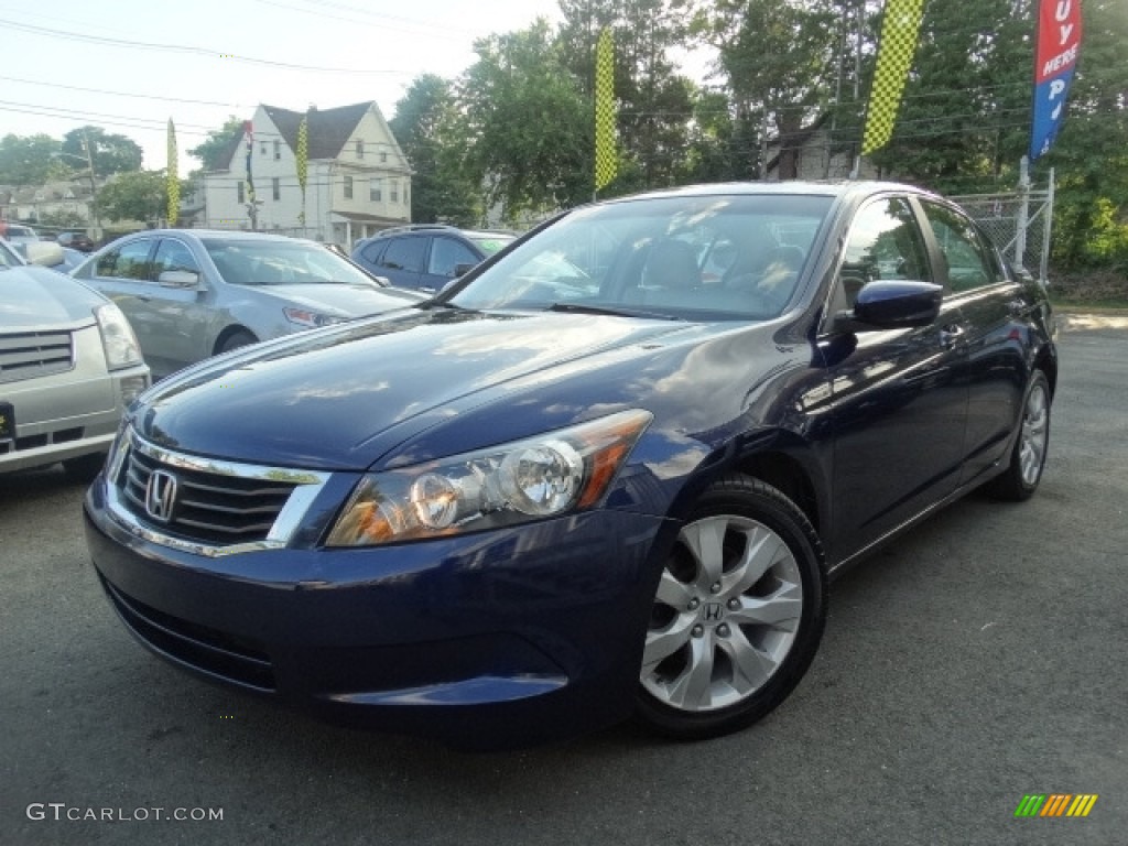 2008 Accord EX-L Sedan - Royal Blue Pearl / Ivory photo #1