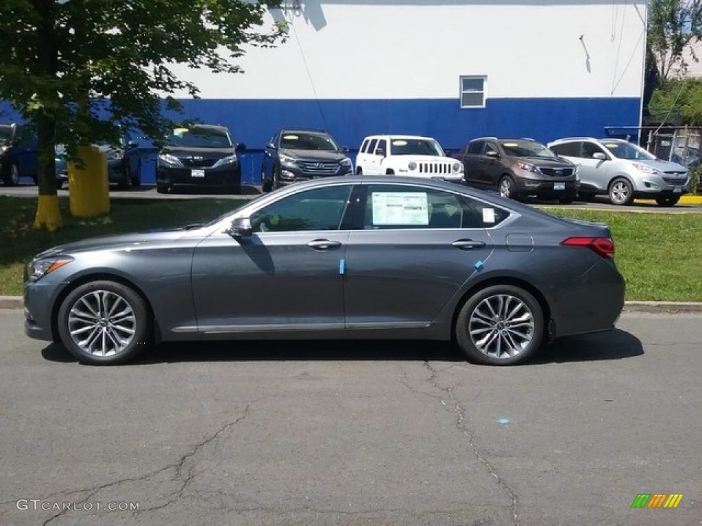2017 Genesis G80 AWD - Himalayan Gray / Black Monotone photo #2