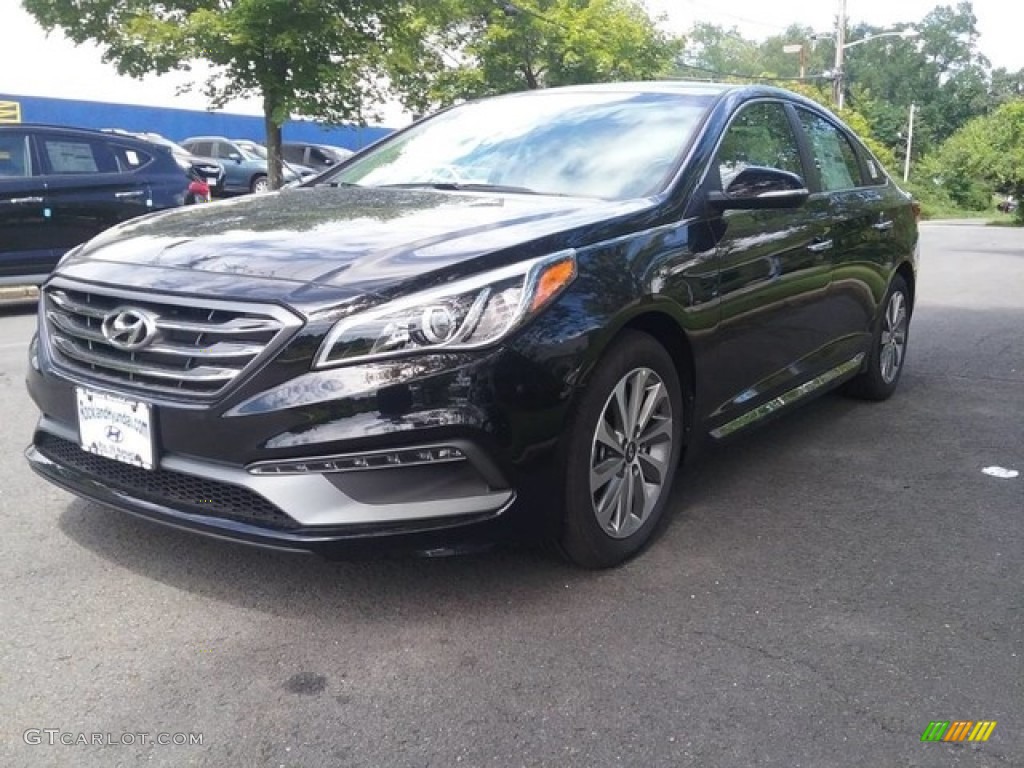 2017 Sonata Sport - Phantom Black / Black photo #1