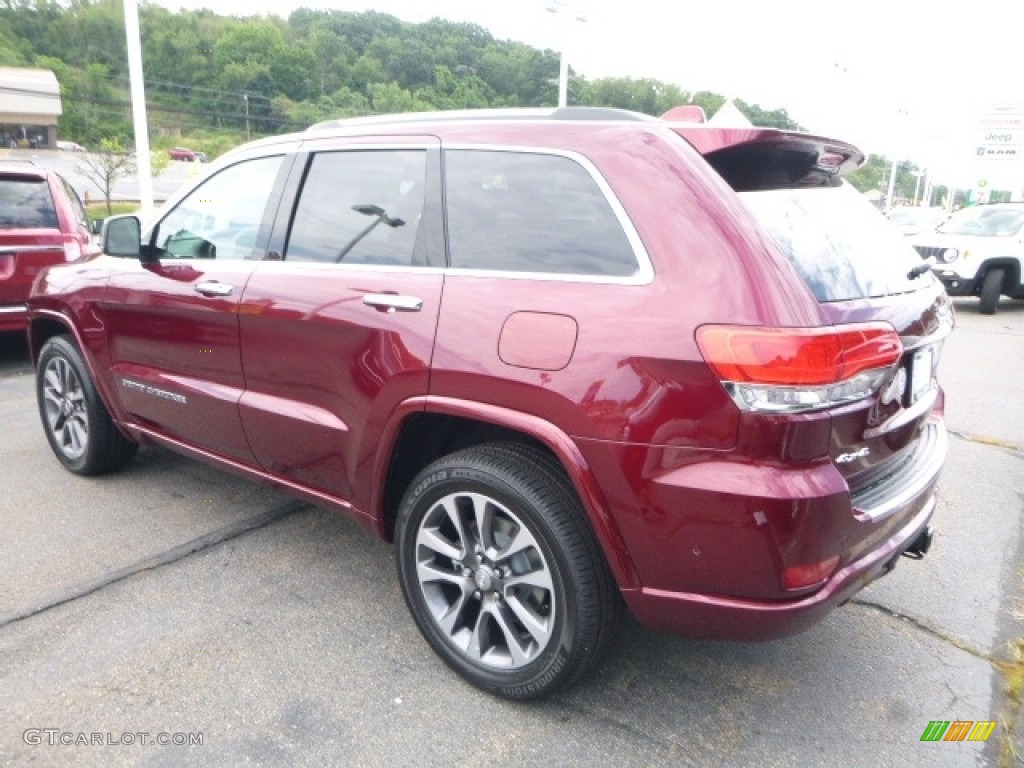 2017 Grand Cherokee Overland 4x4 - Velvet Red Pearl / Black photo #5